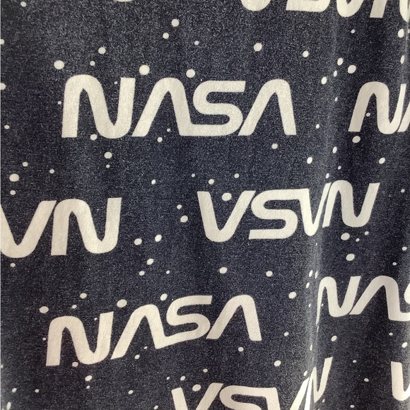 NASA T-Shirt Size American Dream Team Network Large Blue and white cotton - Picture 9 of 10